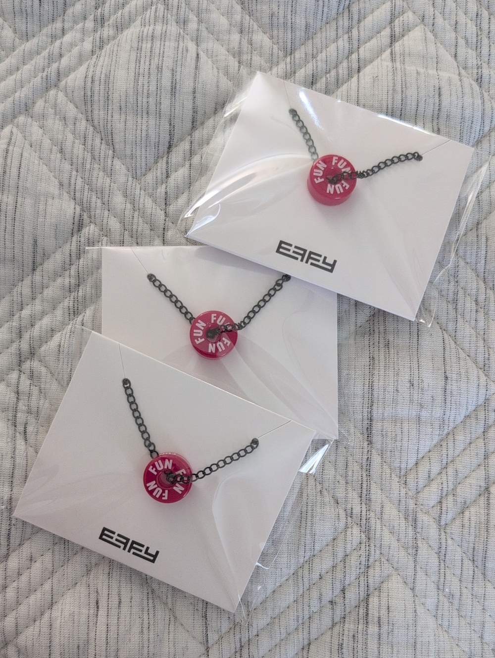 EFFY Carnival 'FUN' Barrel Necklace - Set of 3